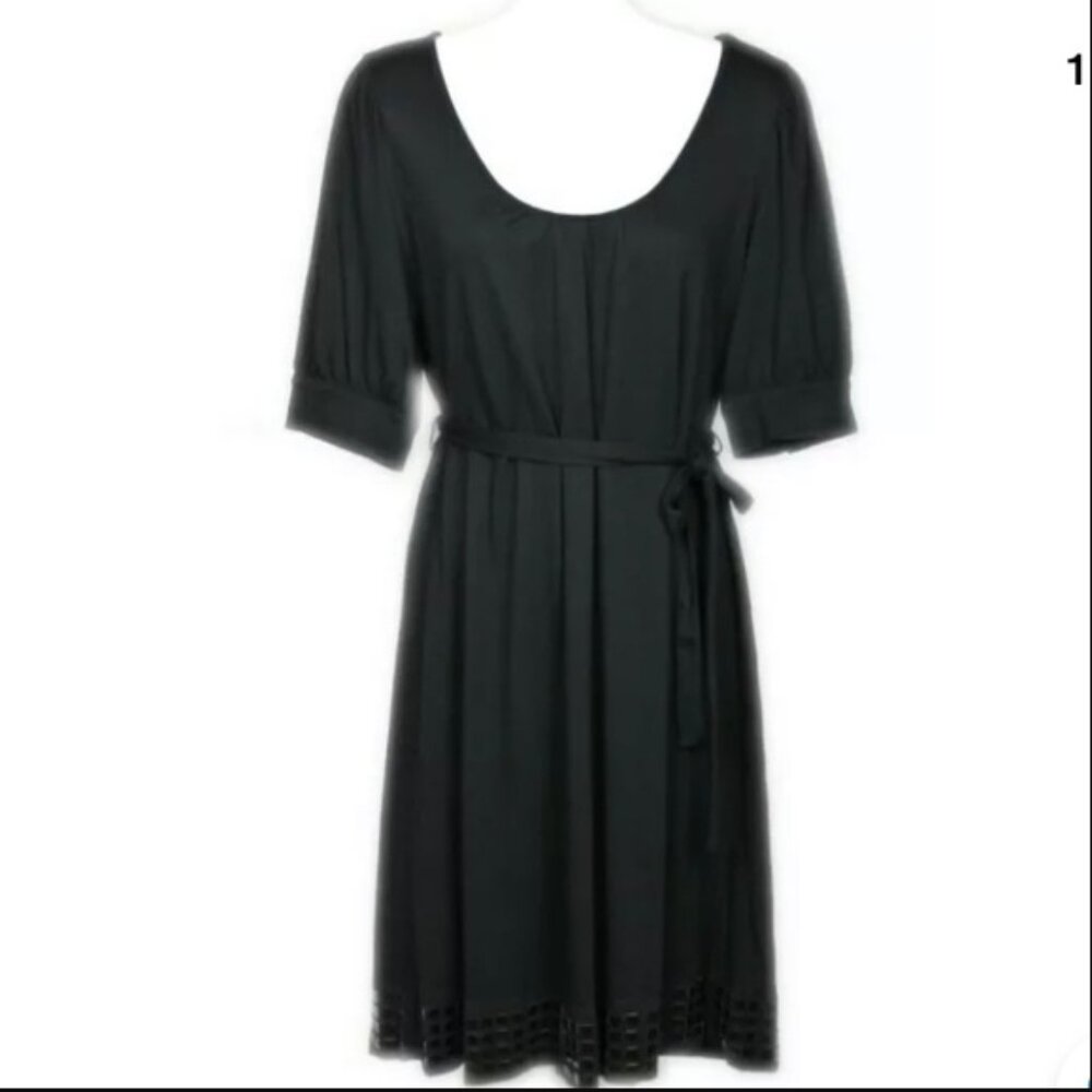 🍄The Limited 3/4 Sleeve Dress Beaded Black Small